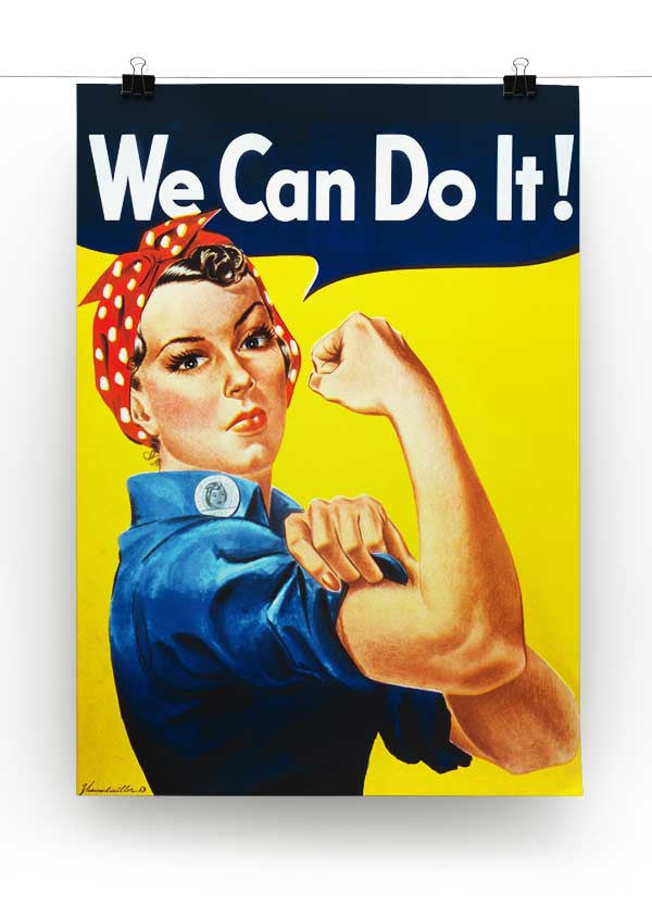 We Can Do It Print - Canvas Art Rocks - 2