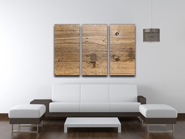 Weathered wood 3 Split Panel Canvas Print - Canvas Art Rocks - 3