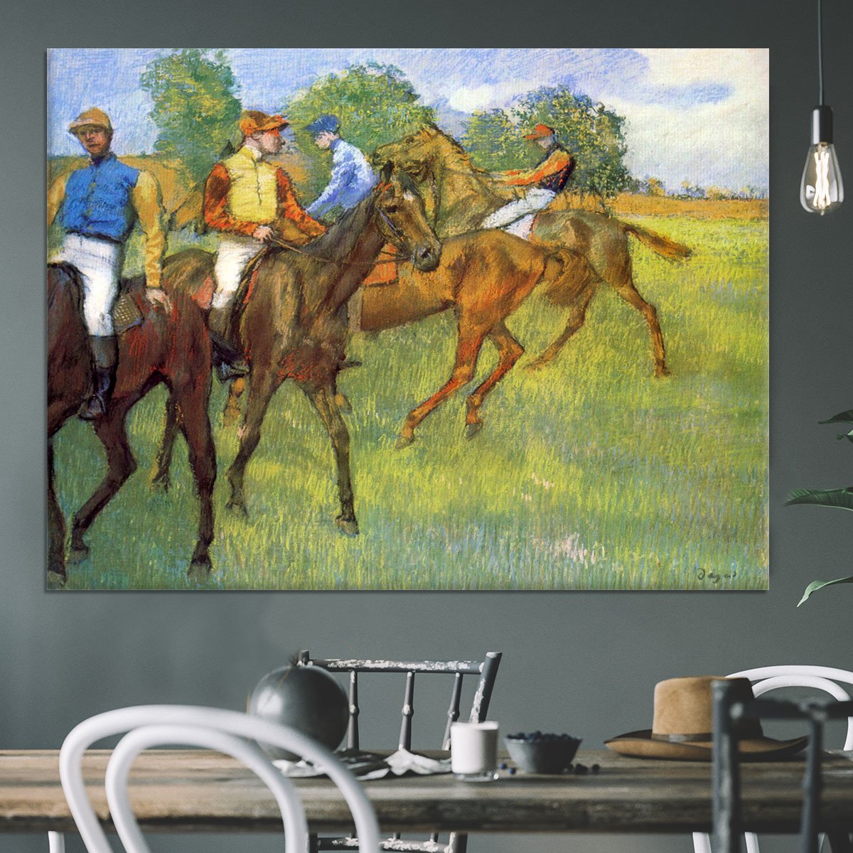 Weigh out by Degas Canvas Print or Poster