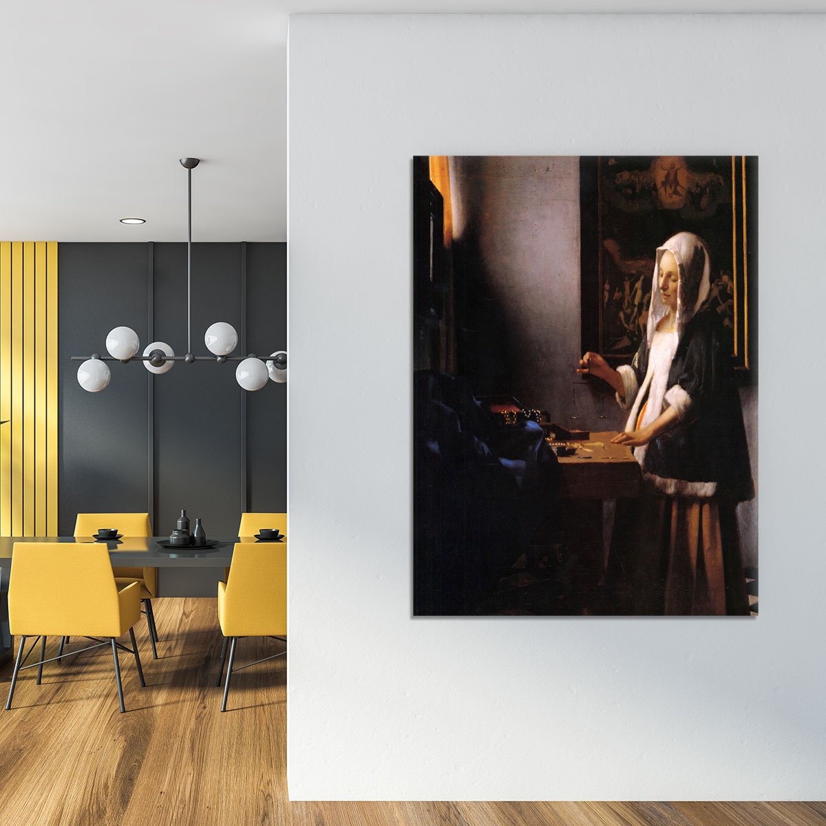 Weights by Vermeer Canvas Print or Poster