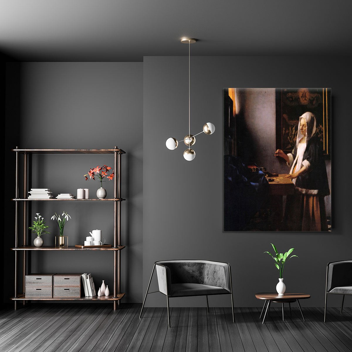 Weights by Vermeer Canvas Print or Poster