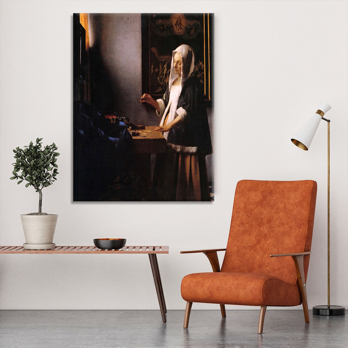 Weights by Vermeer Canvas Print or Poster