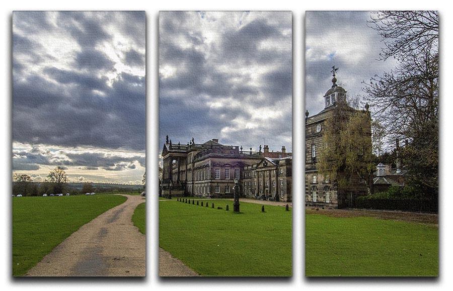 Wentworth Woodhouse Hall 3 Split Panel Canvas Print - Canvas Art Rocks - 1