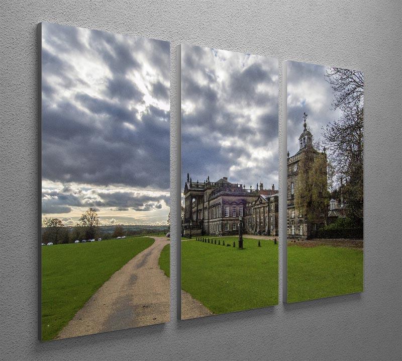Wentworth Woodhouse Hall 3 Split Panel Canvas Print - Canvas Art Rocks - 2