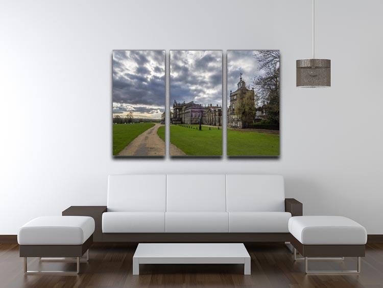 Wentworth Woodhouse Hall 3 Split Panel Canvas Print - Canvas Art Rocks - 3