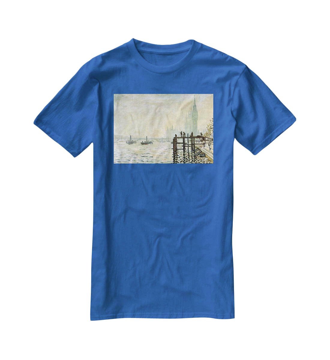 Westminster Bridge in London by Monet T-Shirt - Canvas Art Rocks - 2