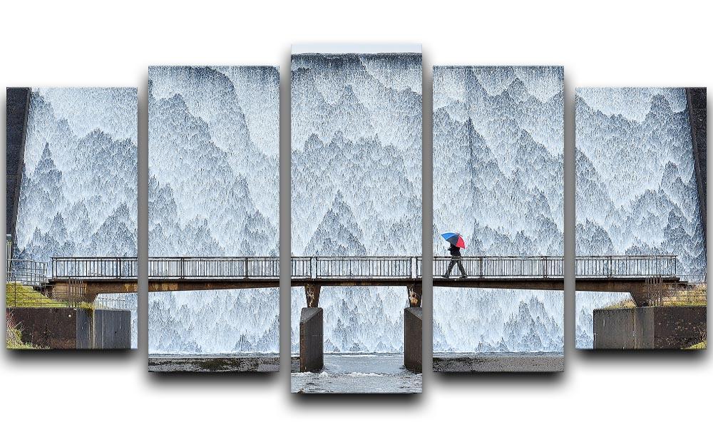 Wet Sleddale 5 Split Panel Canvas - Canvas Art Rocks - 1