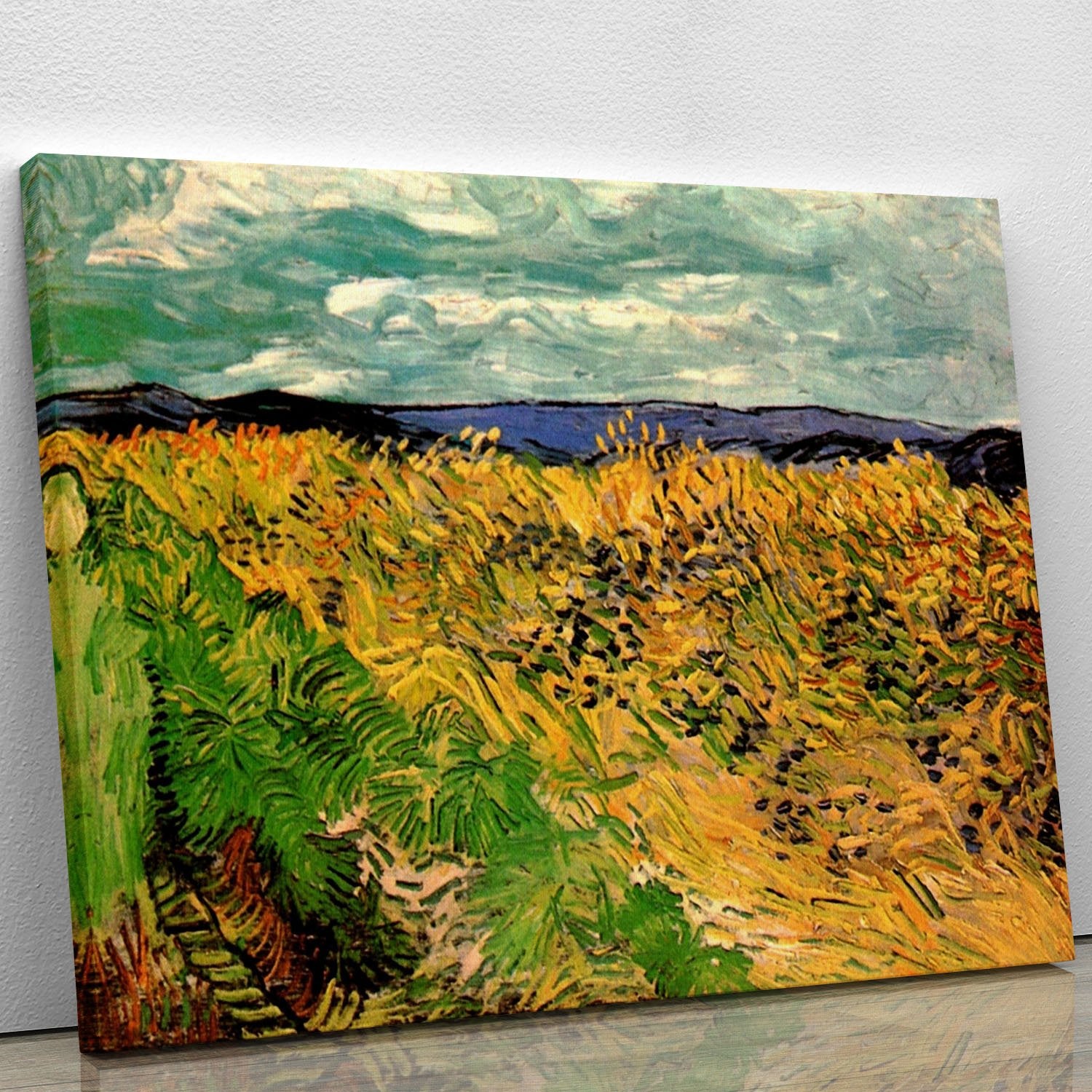 Wheat Field with Cornflowers by Van Gogh Canvas Print or Poster