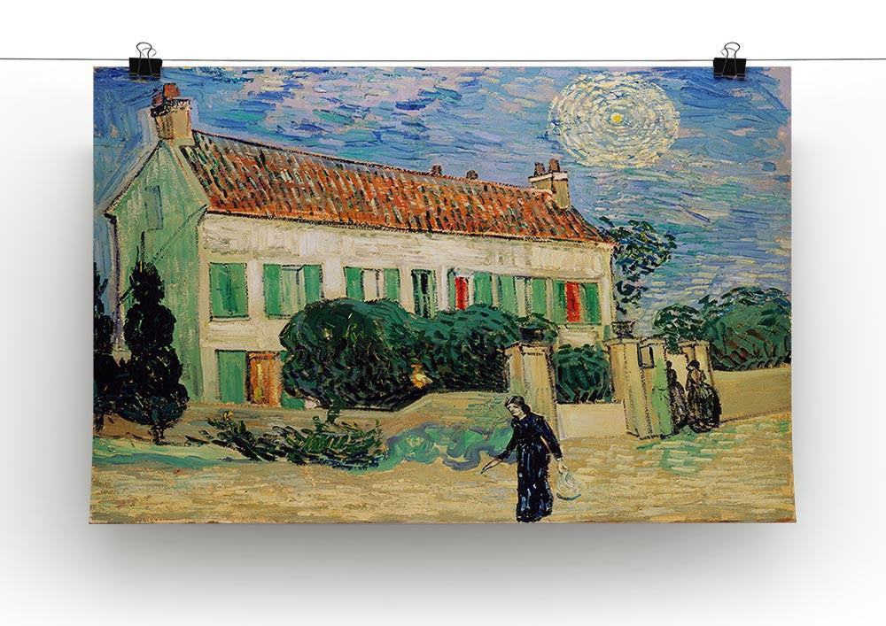 White House at Night Canvas Print & Poster - Canvas Art Rocks - 2
