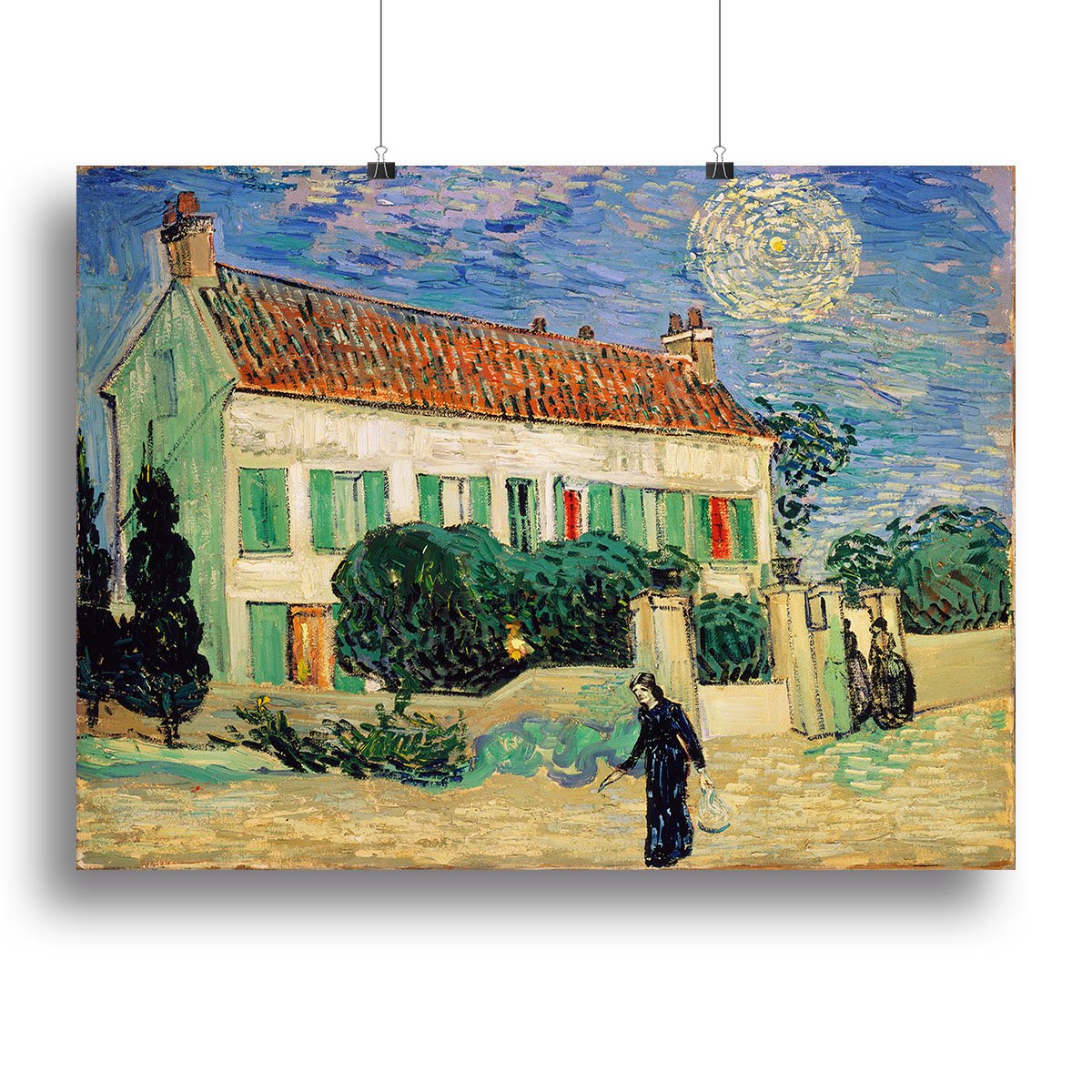 White House at Night Canvas Print or Poster