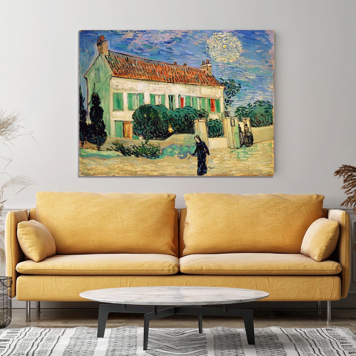 White House at Night Canvas Print or Poster