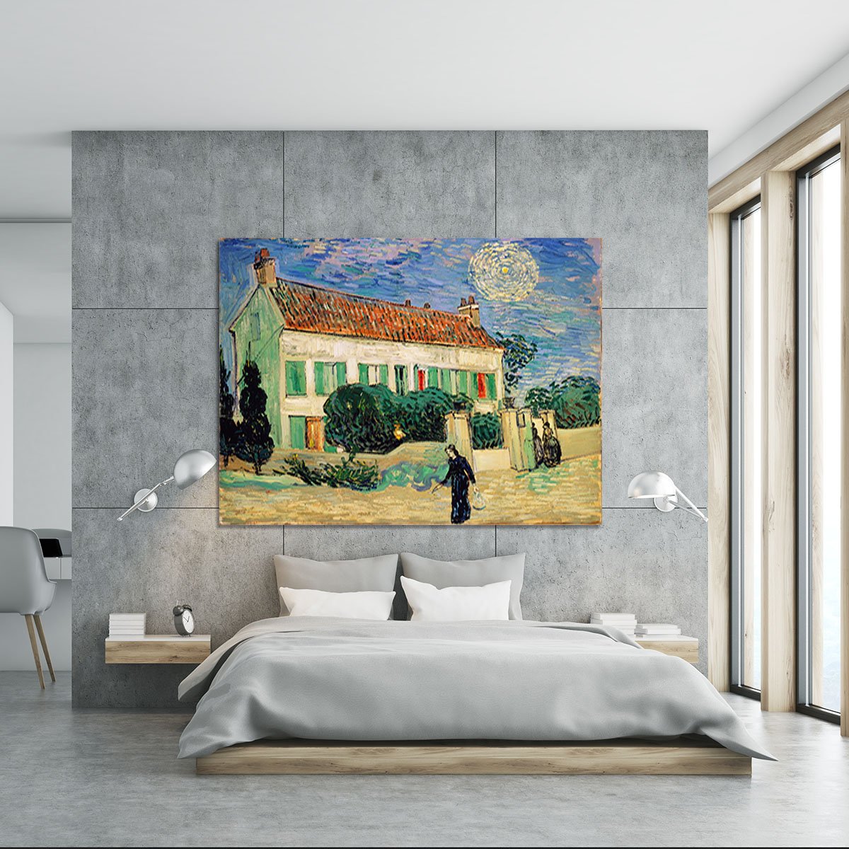 White House at Night Canvas Print or Poster