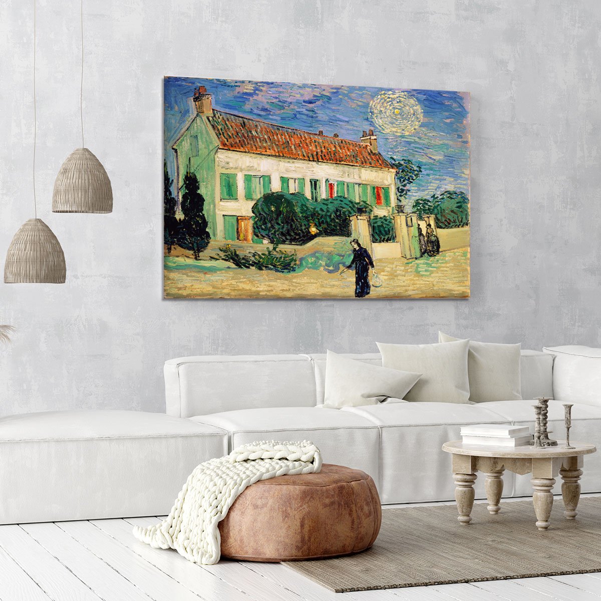 White House at Night Canvas Print or Poster