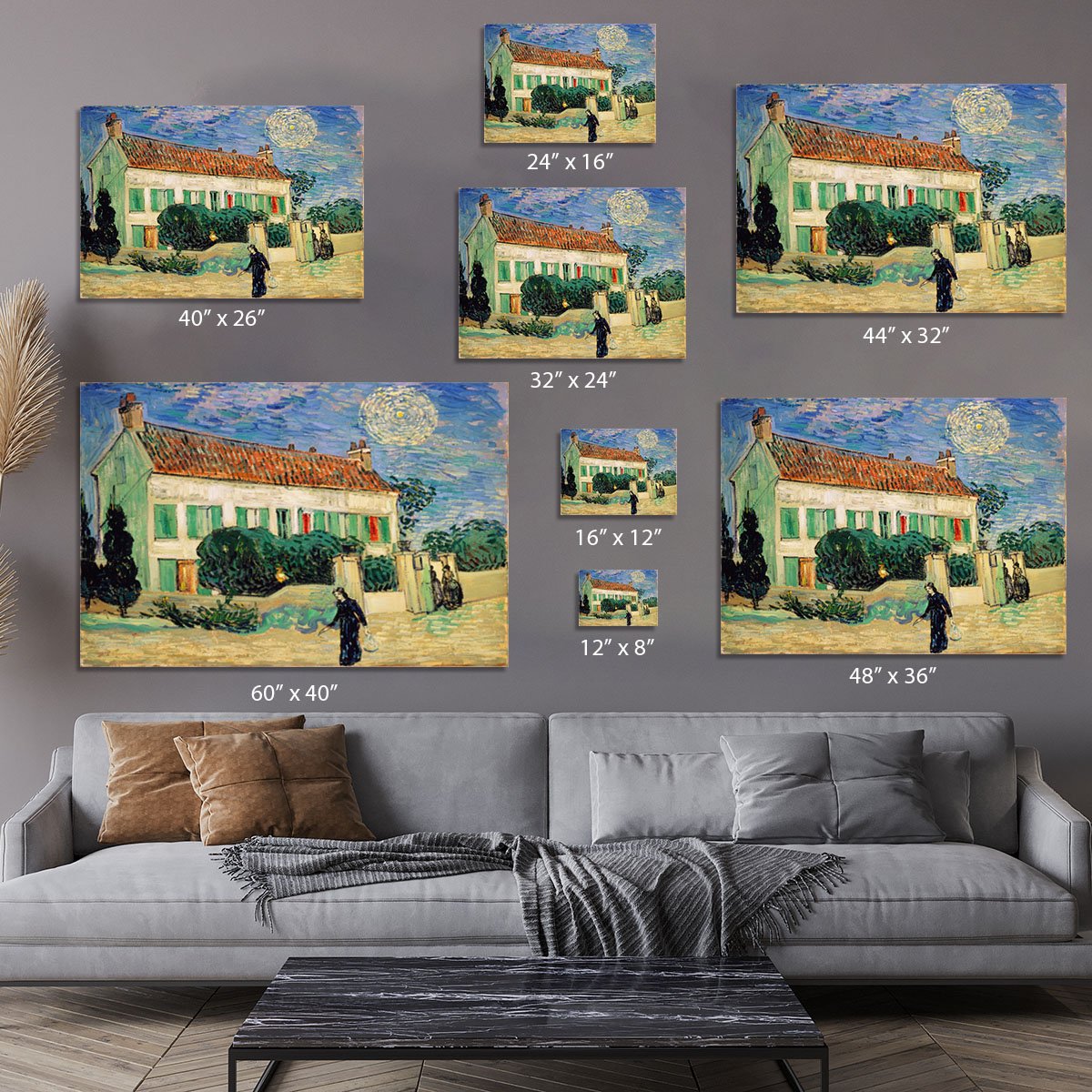 White House at Night Canvas Print or Poster