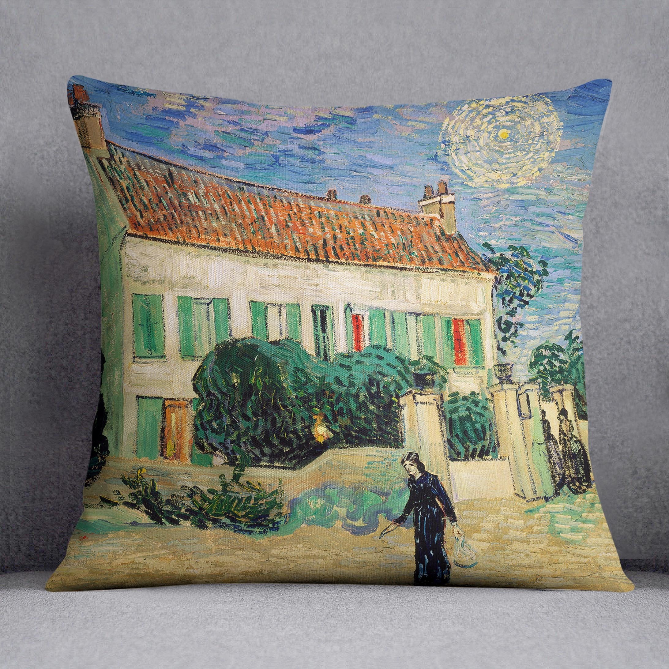 White House at Night Throw Pillow