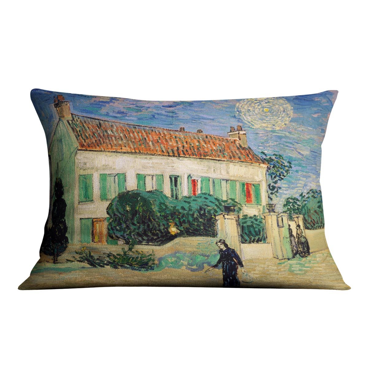 White House at Night Throw Pillow
