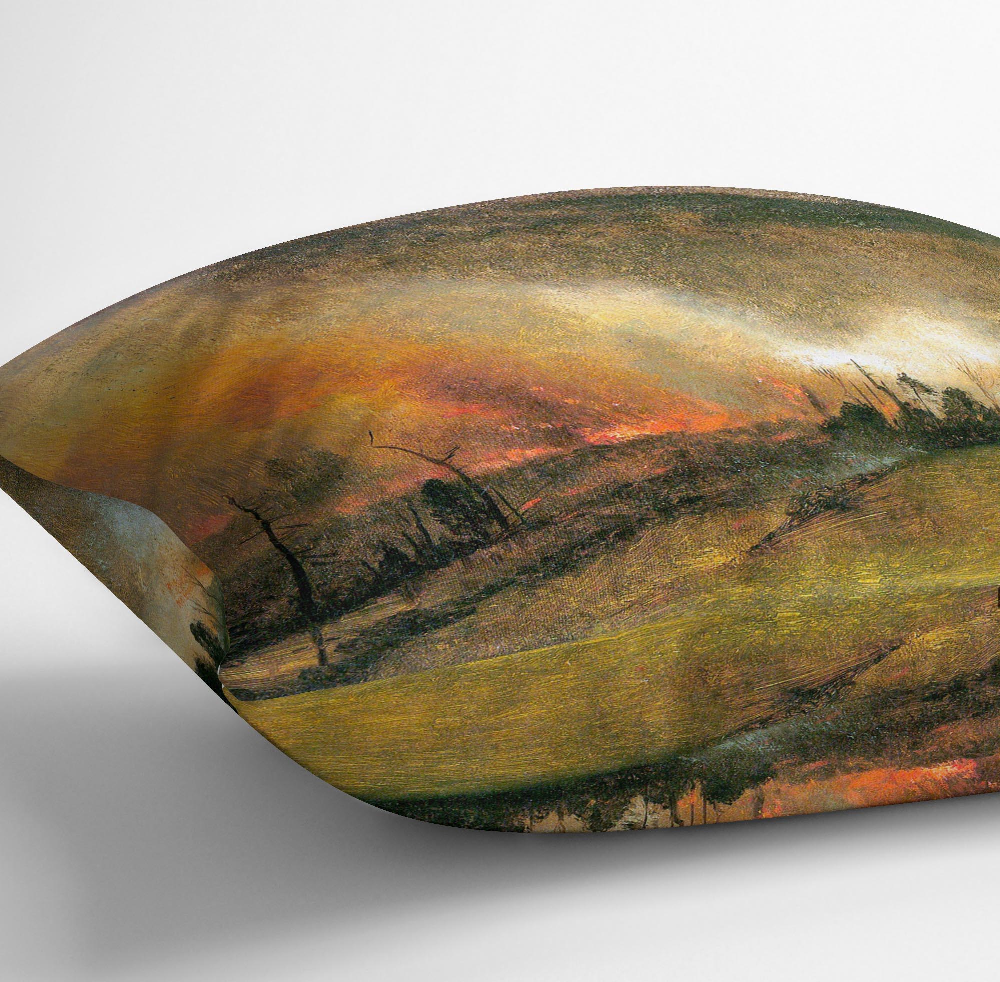 White Mountains New hampshire 1 by Bierstadt Cushion - Canvas Art Rocks - 3