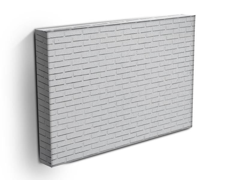 White brick wall Canvas Print or Poster - Canvas Art Rocks - 3