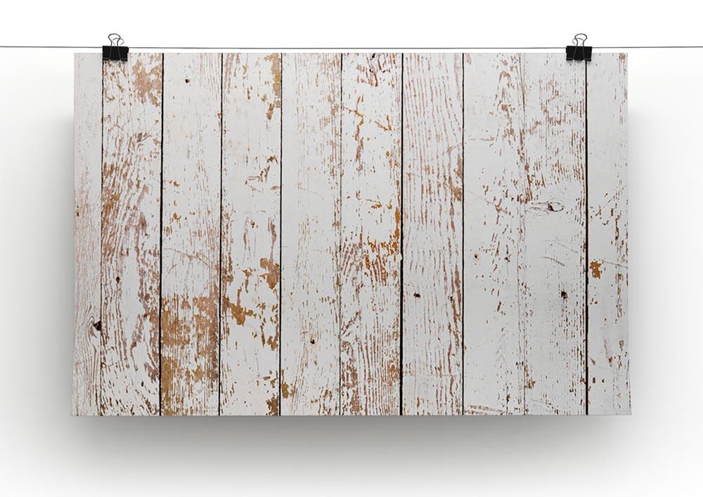 White grunge wooden Canvas Print or Poster - Canvas Art Rocks - 2