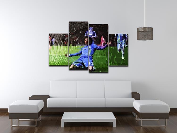 Willian Chelsea 4 Split Panel Canvas - Canvas Art Rocks - 3