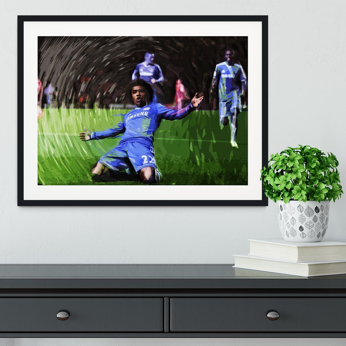 Willian Chelsea Framed Print - Canvas Art Rocks - 1