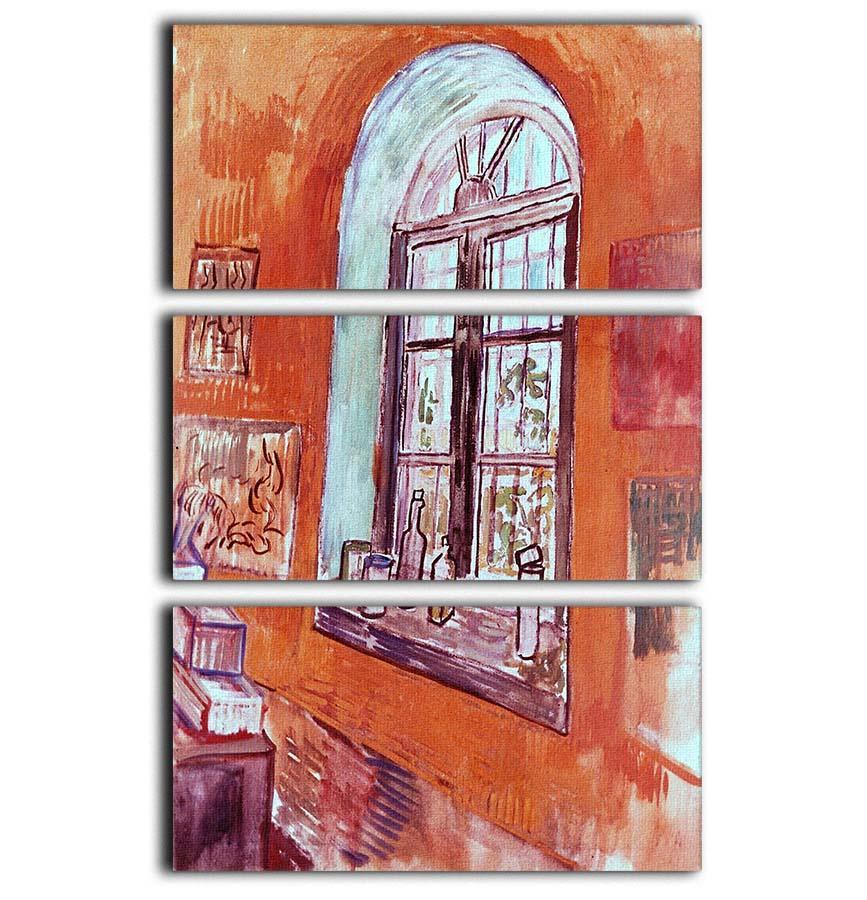 Window of Vincent s Studio at the Asylum by Van Gogh 3 Split Panel Canvas Print - Canvas Art Rocks - 1