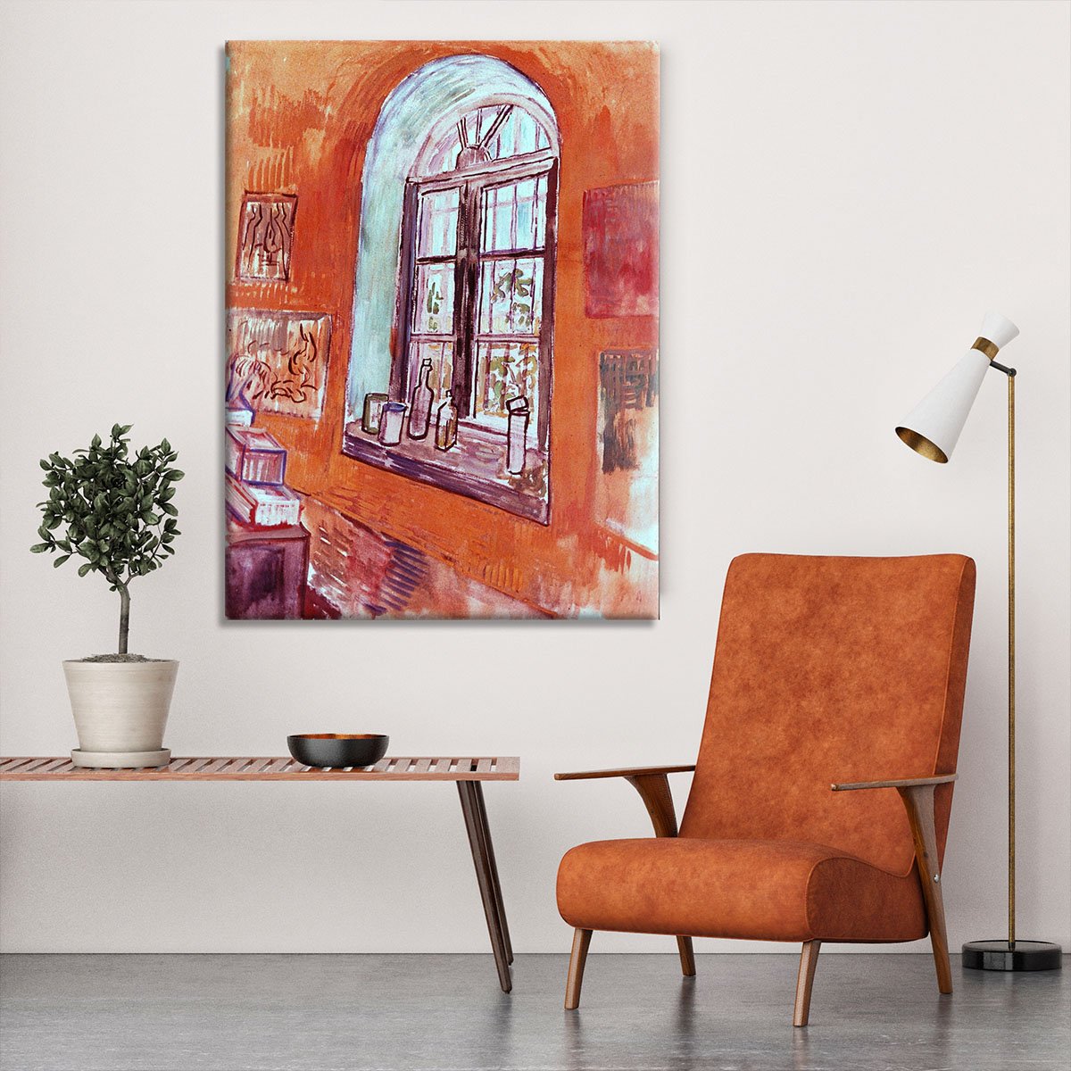 Window of Vincent s Studio at the Asylum by Van Gogh Canvas Print or Poster