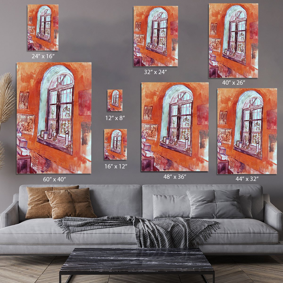 Window of Vincent s Studio at the Asylum by Van Gogh Canvas Print or Poster