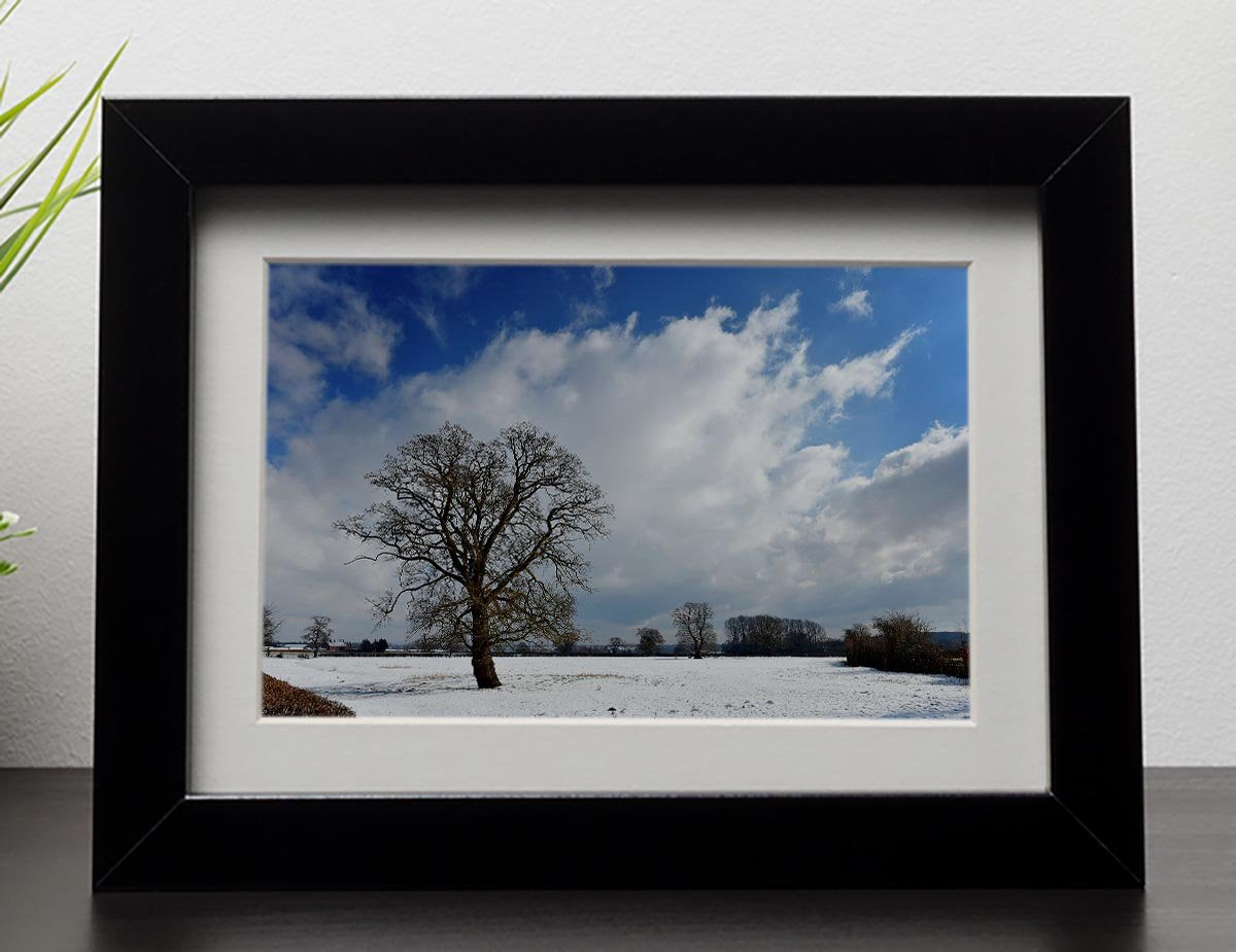 Winters day in wales Framed Print - Canvas Art Rocks - 1