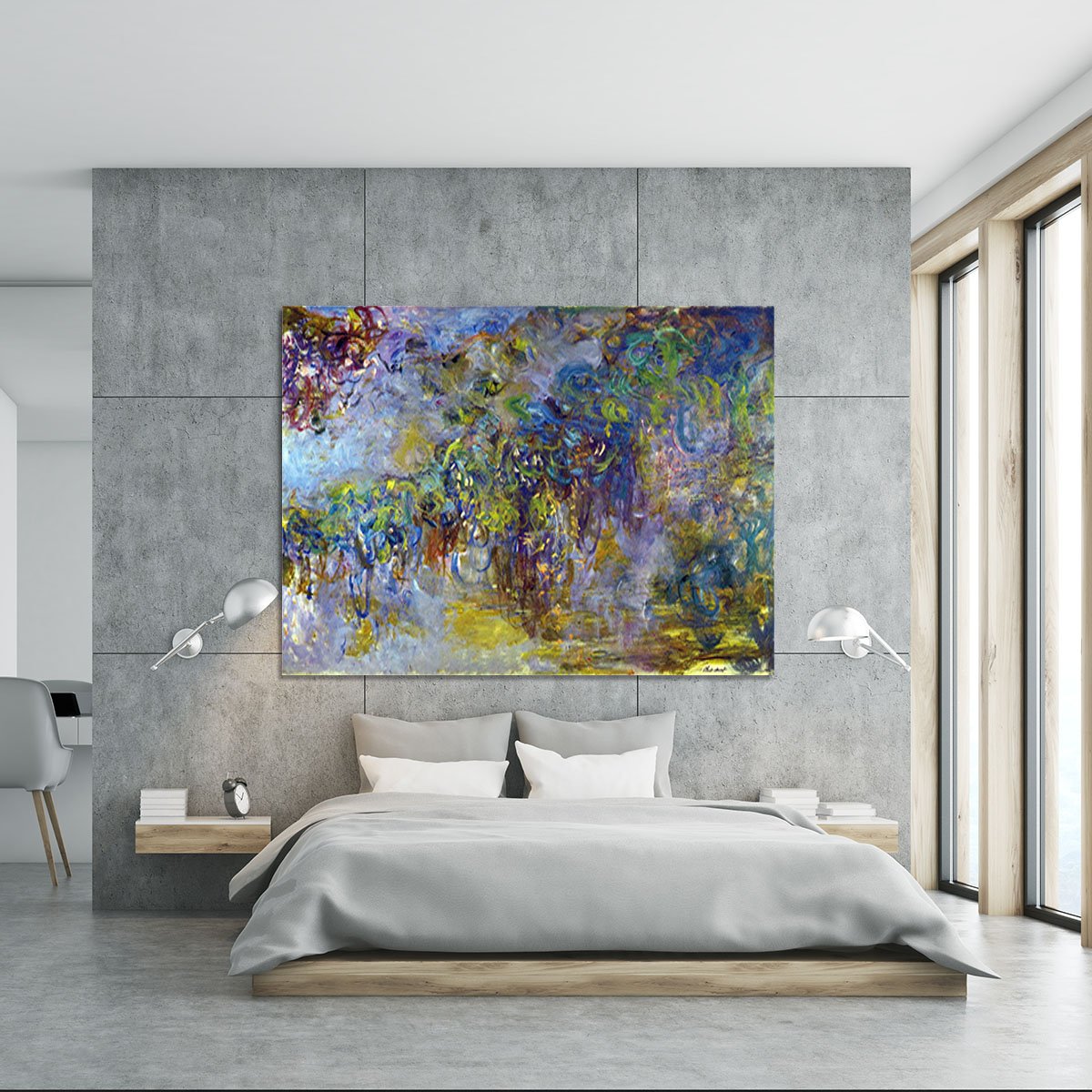Wisteria 2 by Monet Canvas Print or Poster