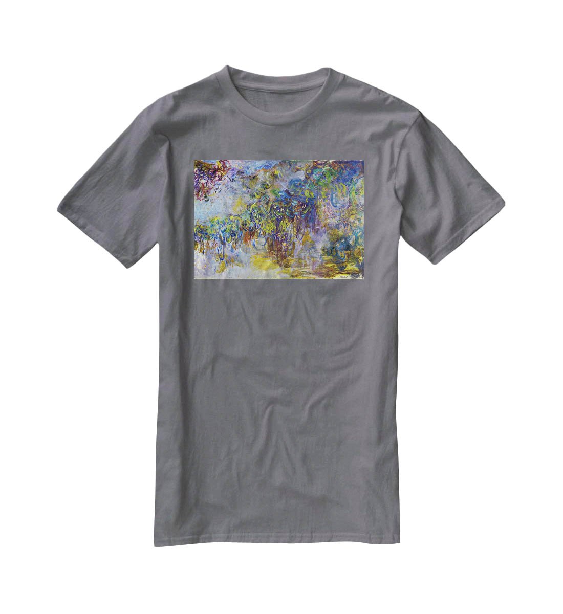 Wisteria 2 by Monet T-Shirt - Canvas Art Rocks - 3