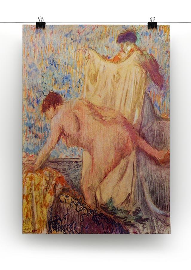 Withdrawing from the bathtub by Degas Canvas Print or Poster - Canvas Art Rocks - 2