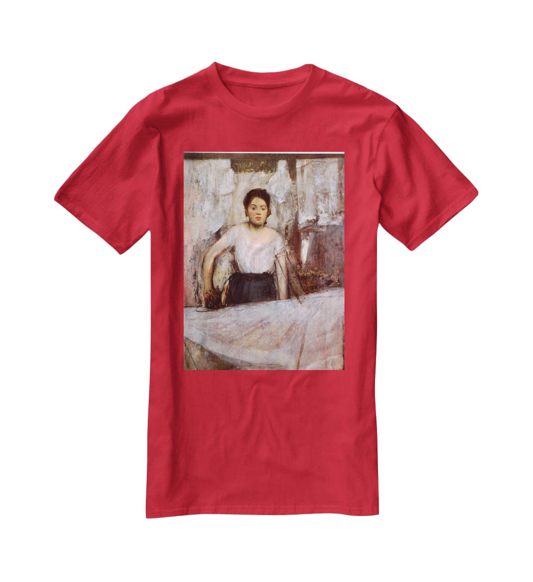 Woman Ironing by Degas T-Shirt - Canvas Art Rocks - 4