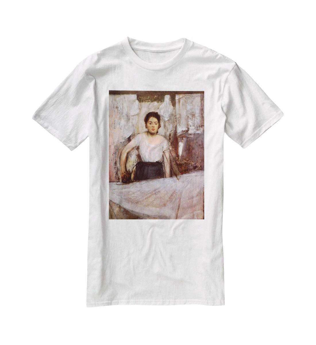 Woman Ironing by Degas T-Shirt - Canvas Art Rocks - 5
