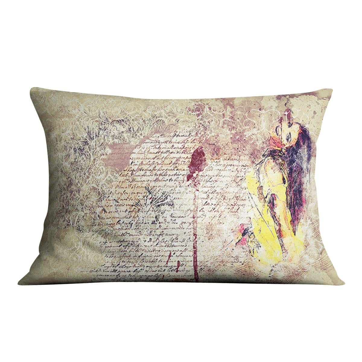 Woman Painting Cushion