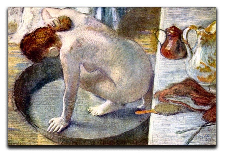 Woman washing in the tub by Degas Canvas Print or Poster - Canvas Art Rocks - 1