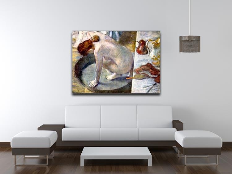 Woman washing in the tub by Degas Canvas Print or Poster - Canvas Art Rocks - 4