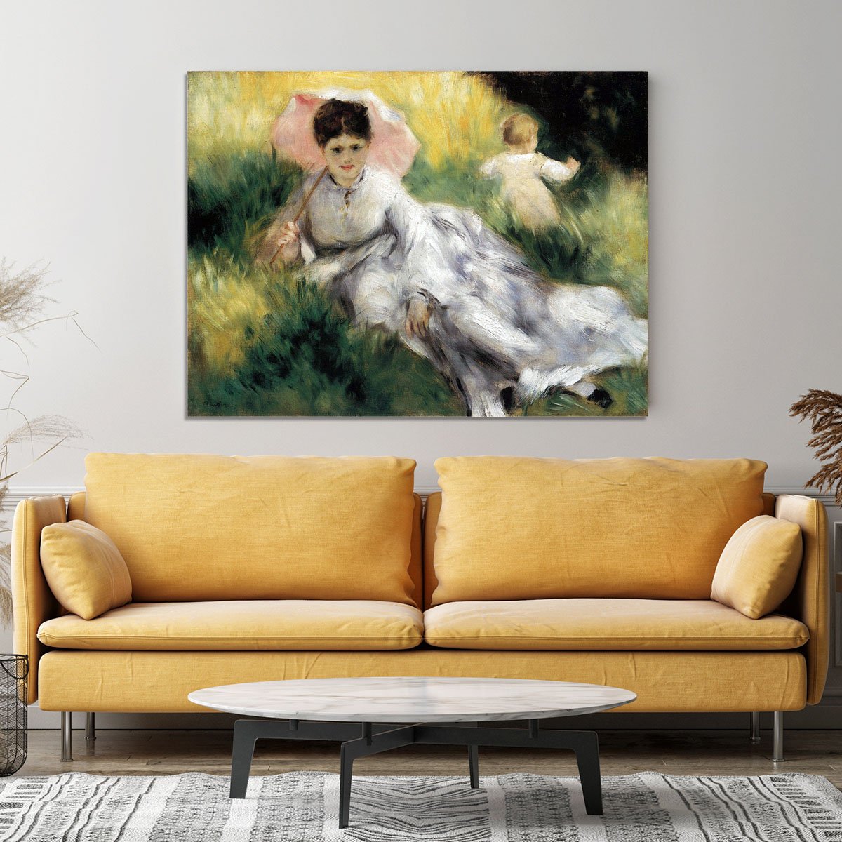 Woman with Parasol by Renoir Canvas Print or Poster