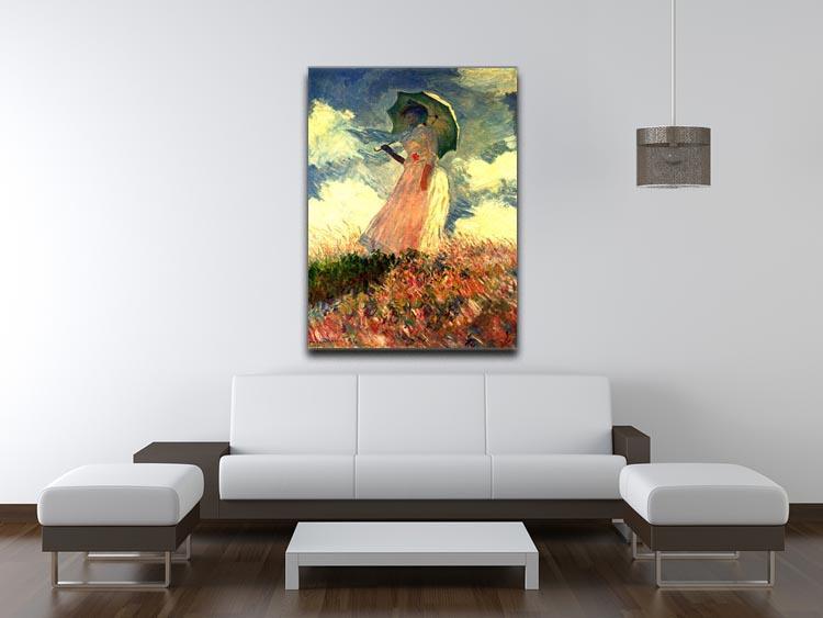 Woman with sunshade by Monet Canvas Print & Poster - Canvas Art Rocks - 4