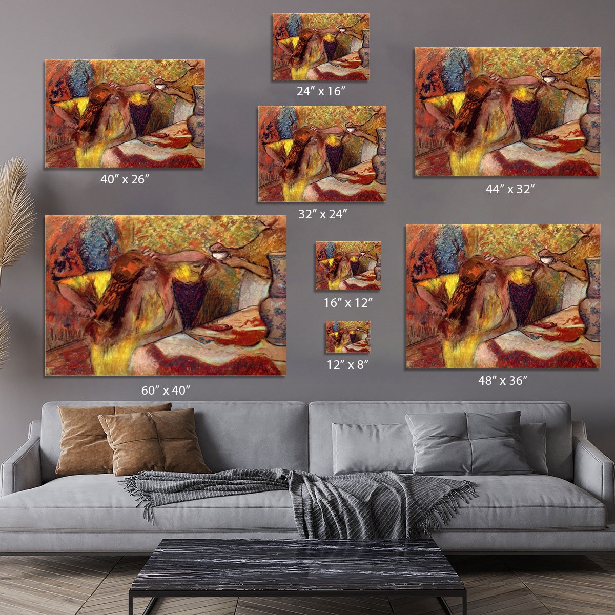 Women at the toilet 1 by Degas Canvas Print or Poster