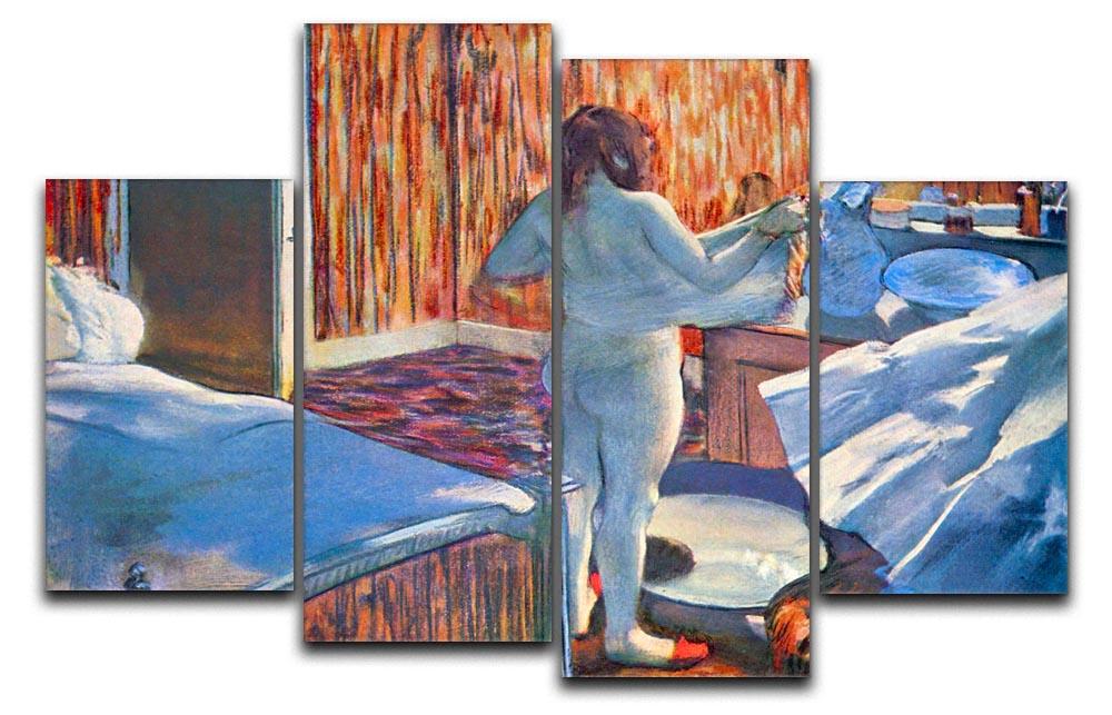 Women at the toilet 3 by Degas 4 Split Panel Canvas - Canvas Art Rocks - 1