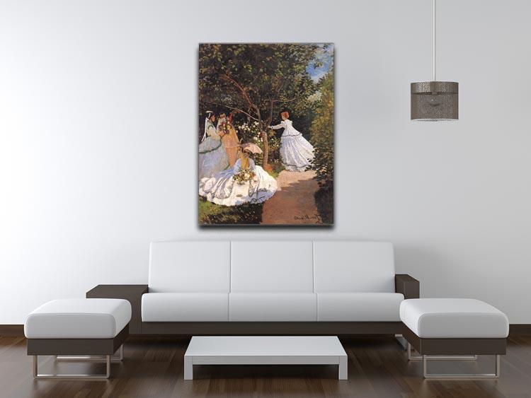 Women in the Garden by Monet Canvas Print & Poster - Canvas Art Rocks - 4