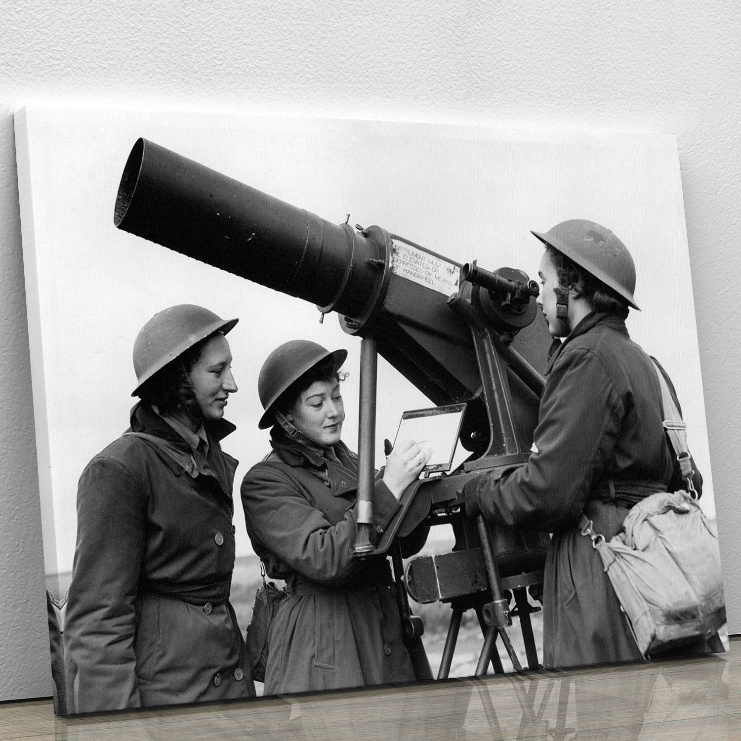 Women soldiers take aim WW2 Canvas Print or Poster