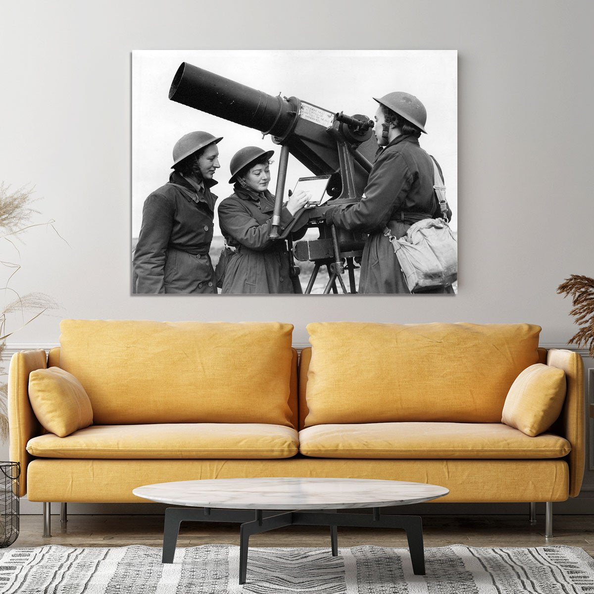 Women soldiers take aim WW2 Canvas Print or Poster