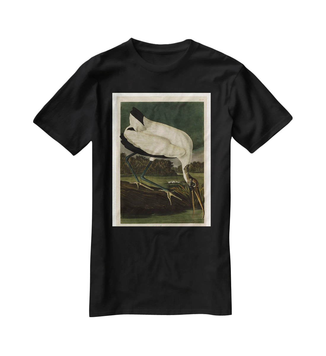 Wood Ibiss by Audubon T-Shirt - Canvas Art Rocks - 1