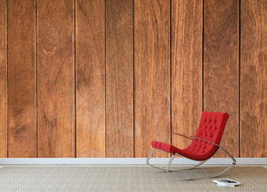 Wood arraged vertical pattern Wall Mural Wallpaper - Canvas Art Rocks - 2