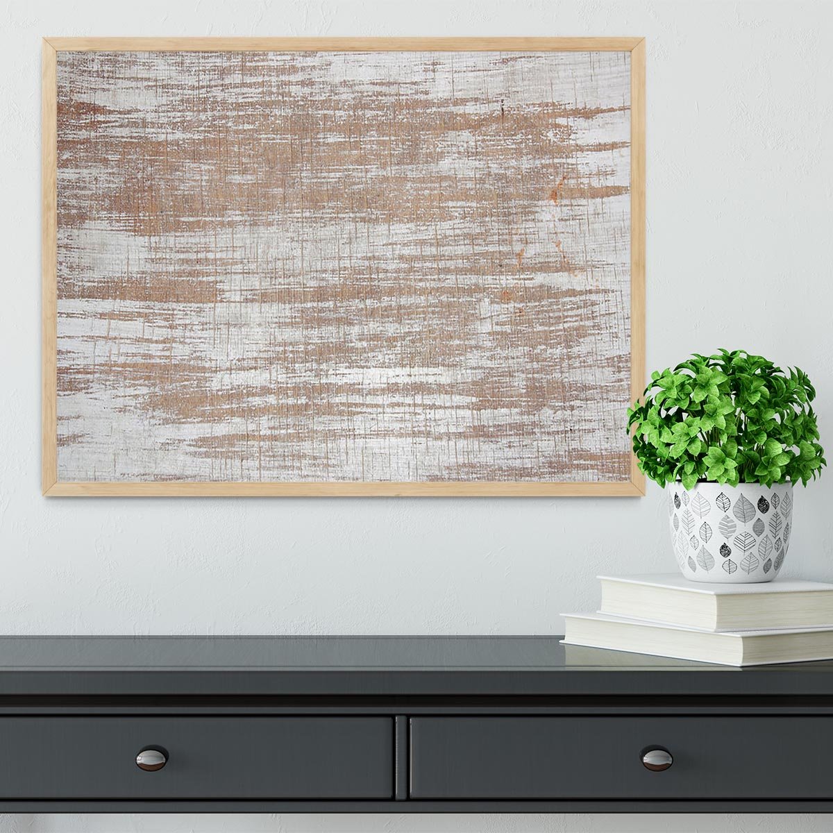 Wood background texture Framed Print - Canvas Art Rocks - 4
