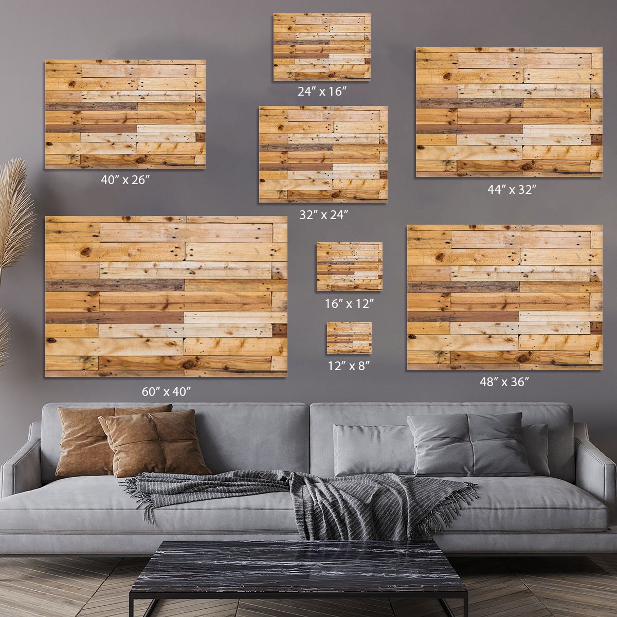 Wood texture Canvas Print or Poster