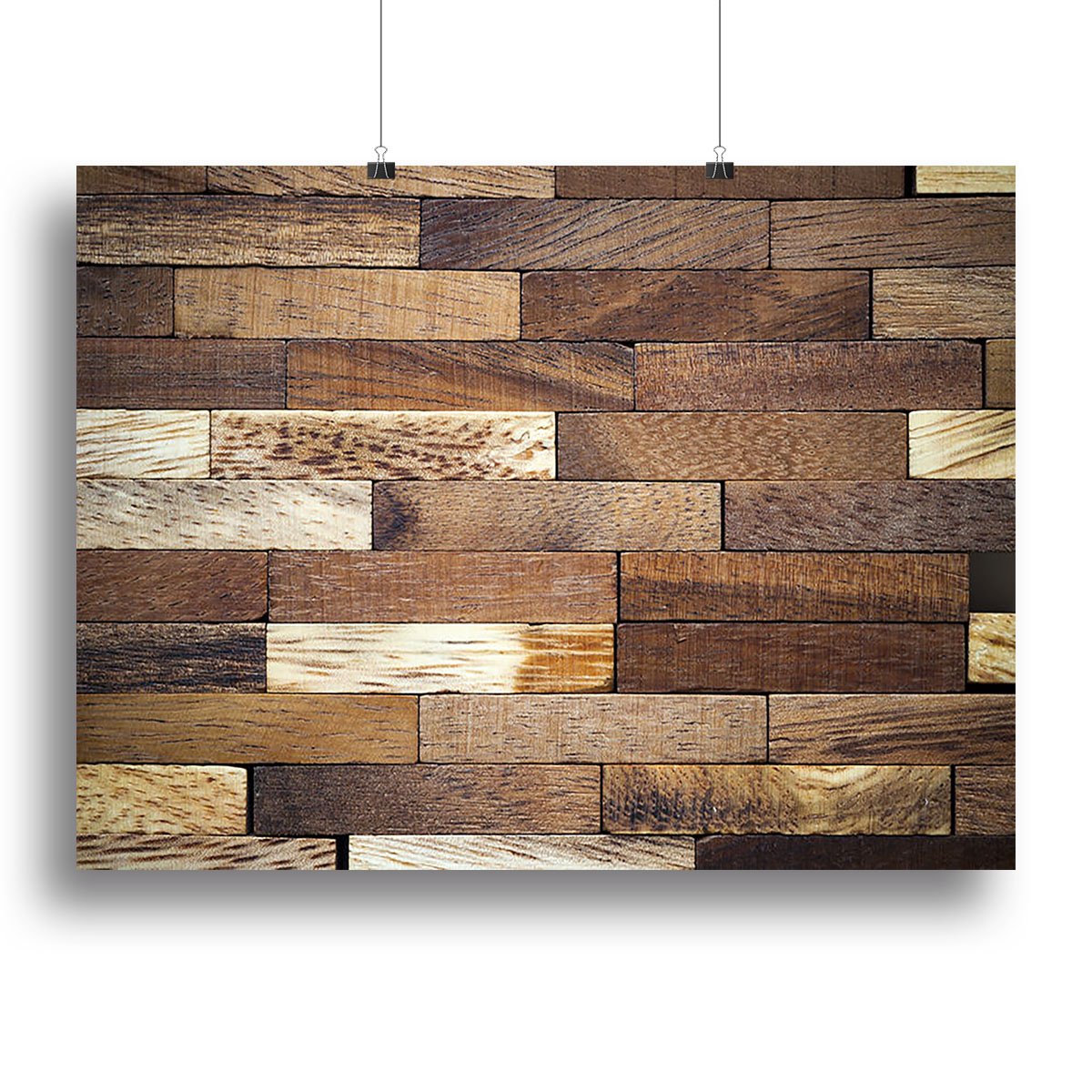 Wooden bars parquet Canvas Print or Poster