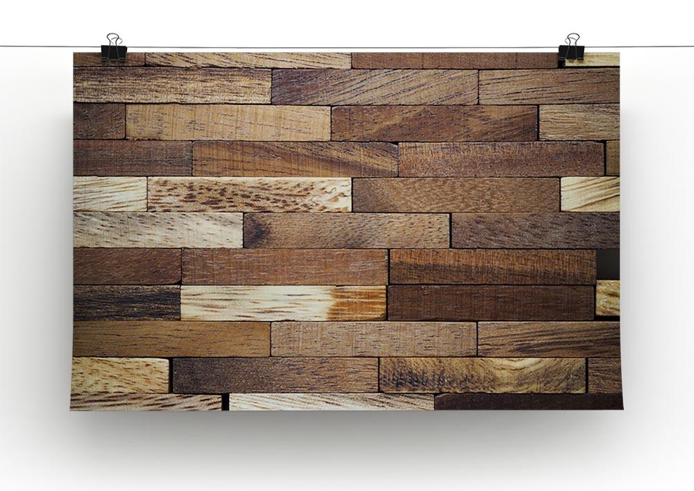 Wooden bars parquet Canvas Print or Poster - Canvas Art Rocks - 2